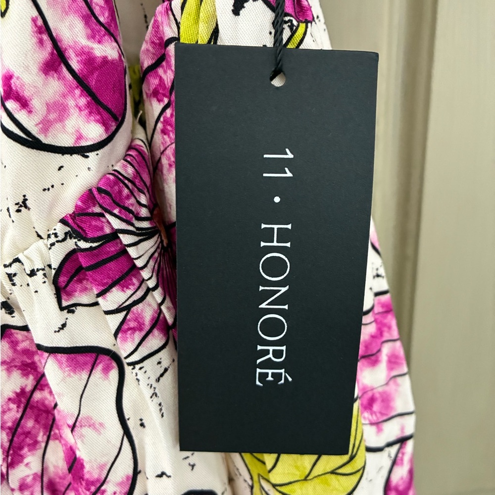 NWT 11 HONORE FLORAL FREYA MINI DRESS SZ 22 - Picture 7 of 12